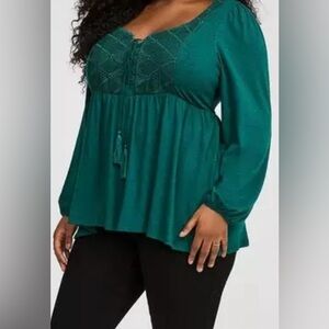 Elegant Teal Women's Top
